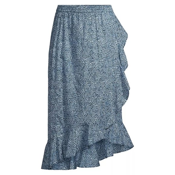 MICHAEL Michael Kors Ruffled Cotton Wrap Skirt - NWT - Size XS - Picture 4 of 4